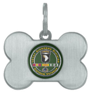 101st Airborne Division Vietnam Veteran Pet ID Tag