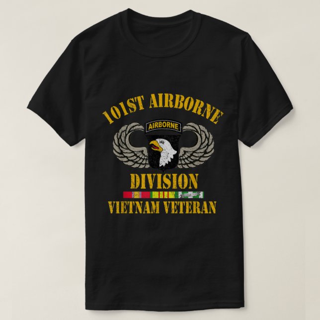 101st Airborne Division Vietnam Veteran  T-Shirt (Design Front)