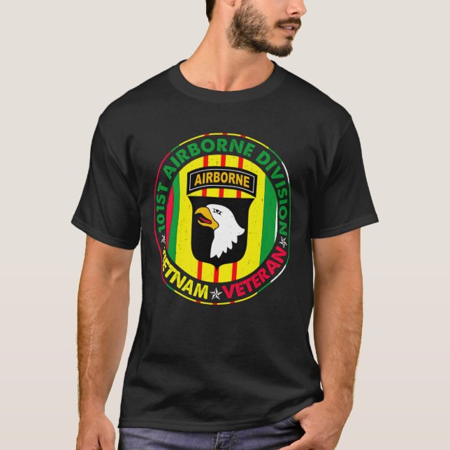 101st Airborne Division Vietnam Veteran T-Shirt (Front)