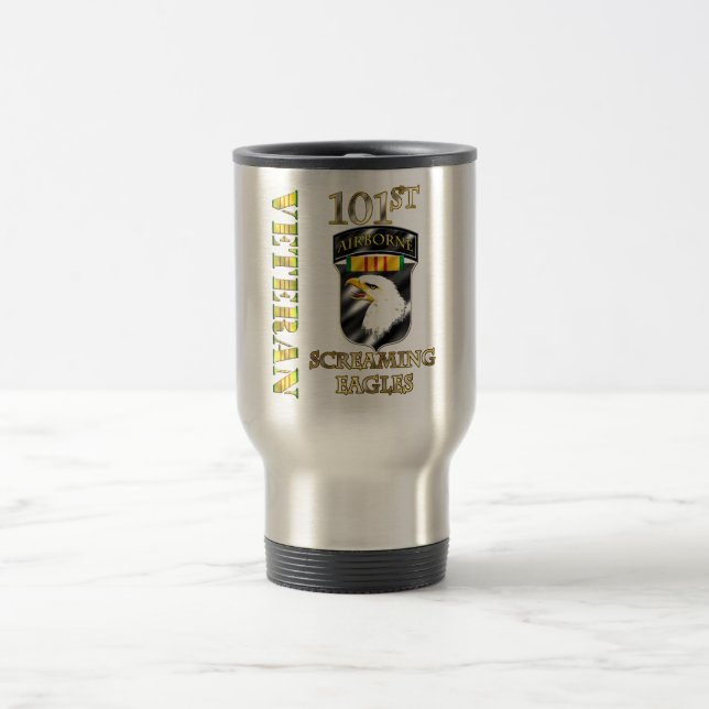 101st Airborne Division Vietnam Veteran Travel Mug (Center)