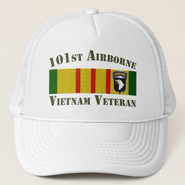 101st Airborne Division Vietnam Veteran  Trucker Hat (Front)