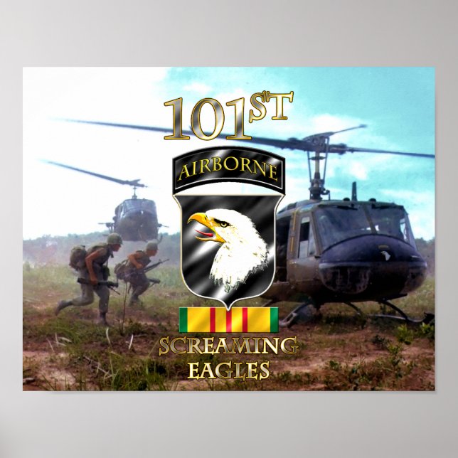 101st Airborne Division Vietnam Veteran v2 Poster (Front)