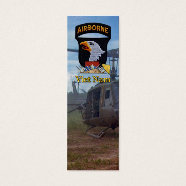 101st Airborne Division Vietnam War bookmarkers (Front)