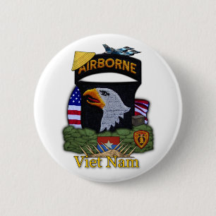 101st airborne division vietnam war Button
