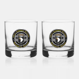 101st Airborne Division  Whiskey Glass