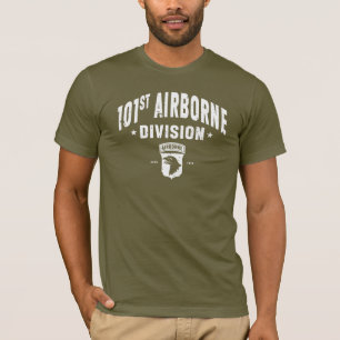 101st Airborne Division White Distressed T-Shirt