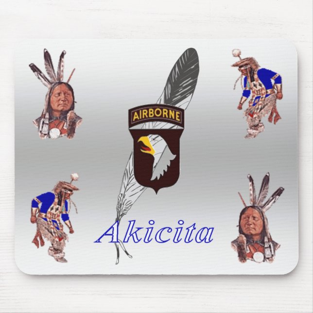 101st Airborne - EF Akicita Mouse Mat (Front)