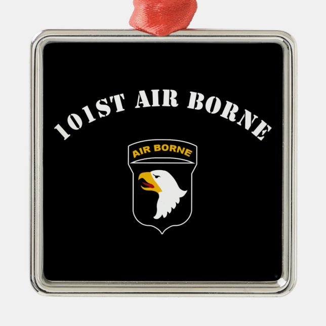 101st Airborne Insignia Metal Tree Decoration (Front)