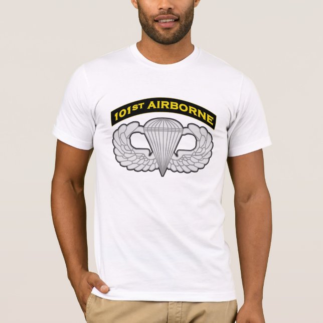 101st Airborne  & Jump Wings Tee (Front)