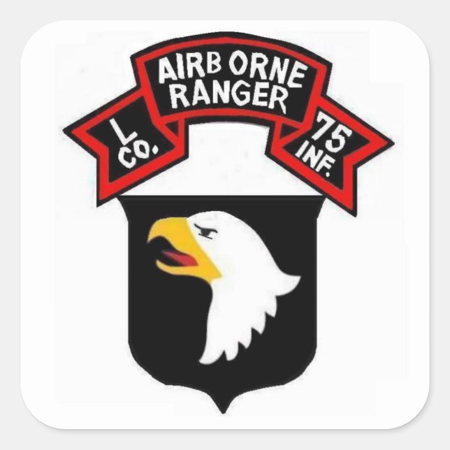 101st Airborne L Company RANGER Stickers (Front)