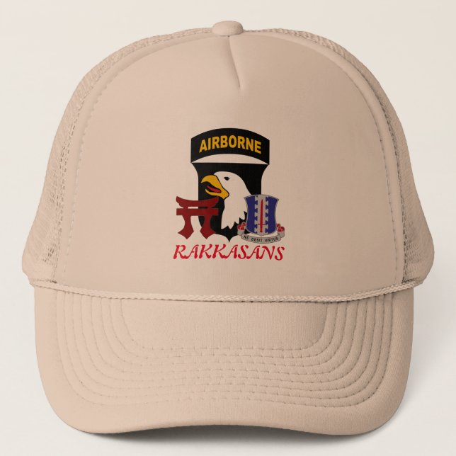 101ST AIRBORNE RAKKASANS TRUCKER HAT (Front)