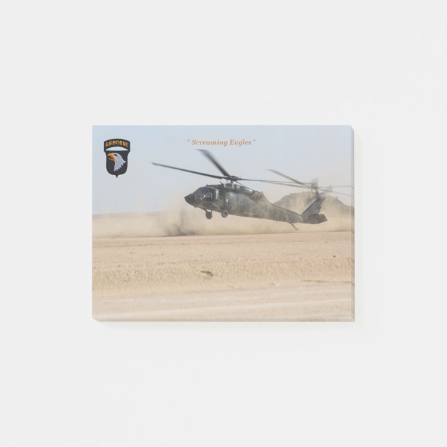 101st airborne screaming eagles fort campbell vets post-it notes (Front)