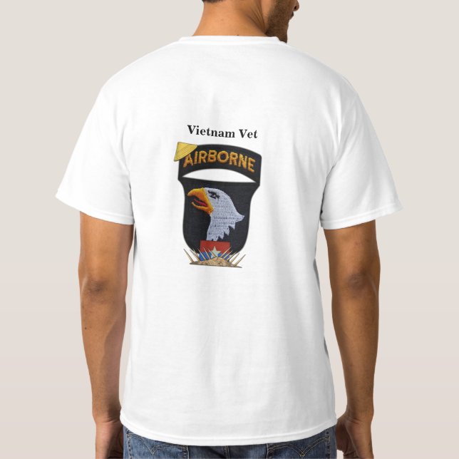 101st airborne screaming eagles vietnam nam war T-Shirt (Back)