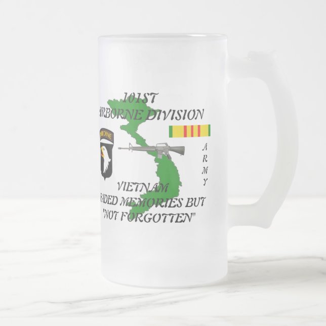 101st Airborne Vietnam Frosted Mug (Right)