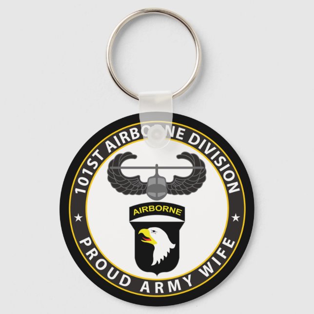 101st Airborne Wife Key Ring (Front)