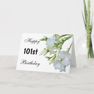101st Birthday Card Flowers