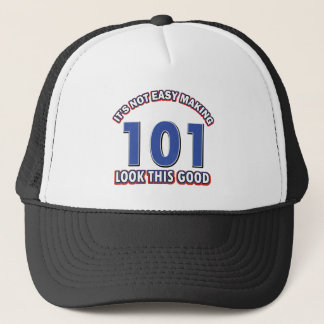 101st birthday designs trucker hat