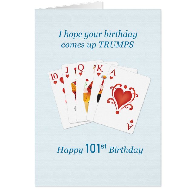 101st Birthday, Hearts Full House (Front)