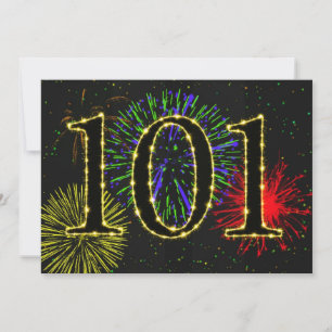 101st birthday party invitate invitation