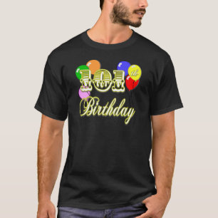 101st Birthday with Balloons T-Shirt