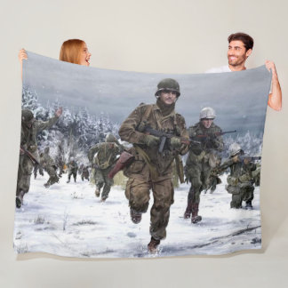 101st PARATROOPER 2 Fleece Blanket