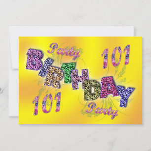 101st party invitation