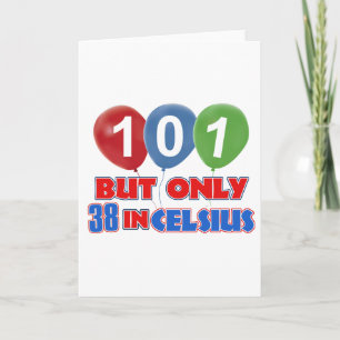 101st year old designs card