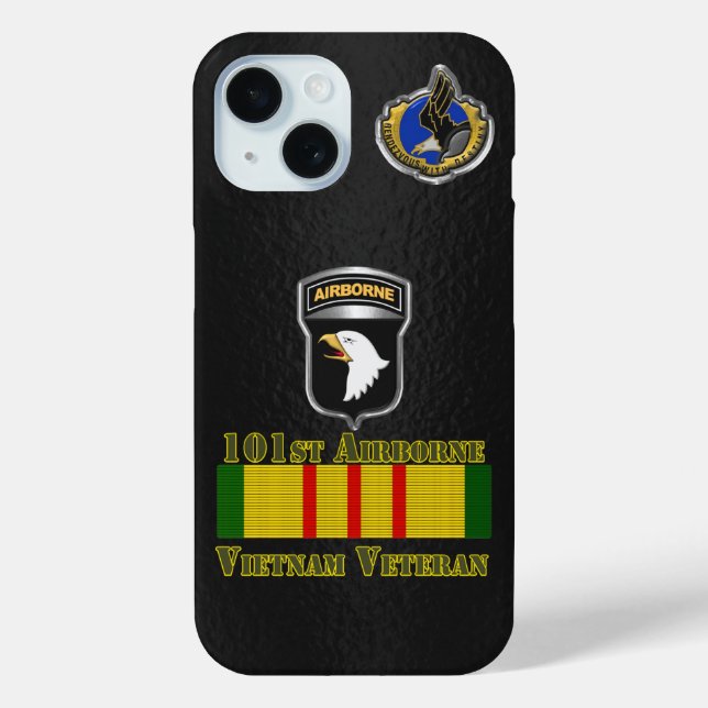101th Airborne Division Vietnam Veteran Case-Mate iPhone Case (Back)