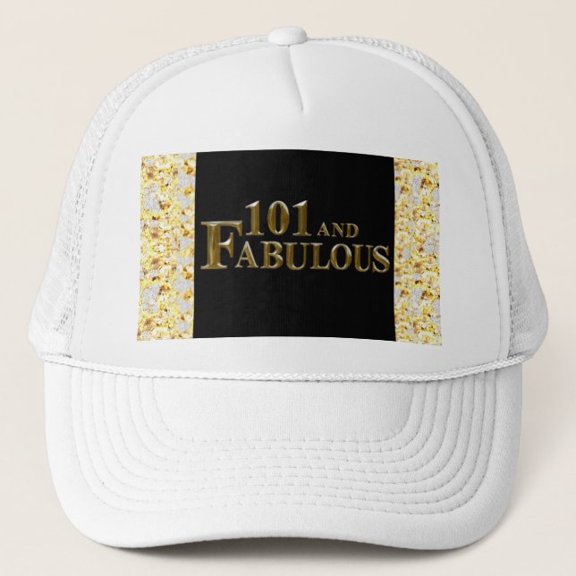 101th Birthday  Trucker Hat (Front)