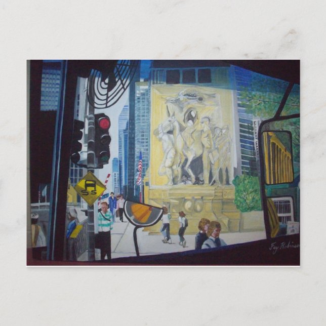 1025255  The Chicago Bridge by Fay Robinson Postcard (Front)