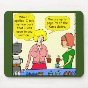 1029 79 positions of Kama Sutra cartoon Mouse Mat