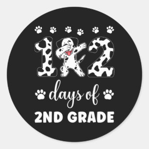 102 Day Of 2nd Grade 100 Days Smarter Teacher Dalm Classic Round Sticker