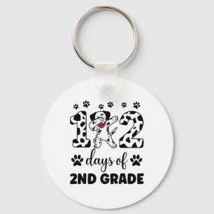 102 Day Of 2nd Grade Dalmatian Dog 100 Days Smarte Key Ring