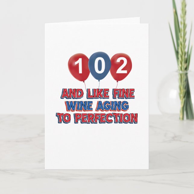 102nd birthday designs card (Front)
