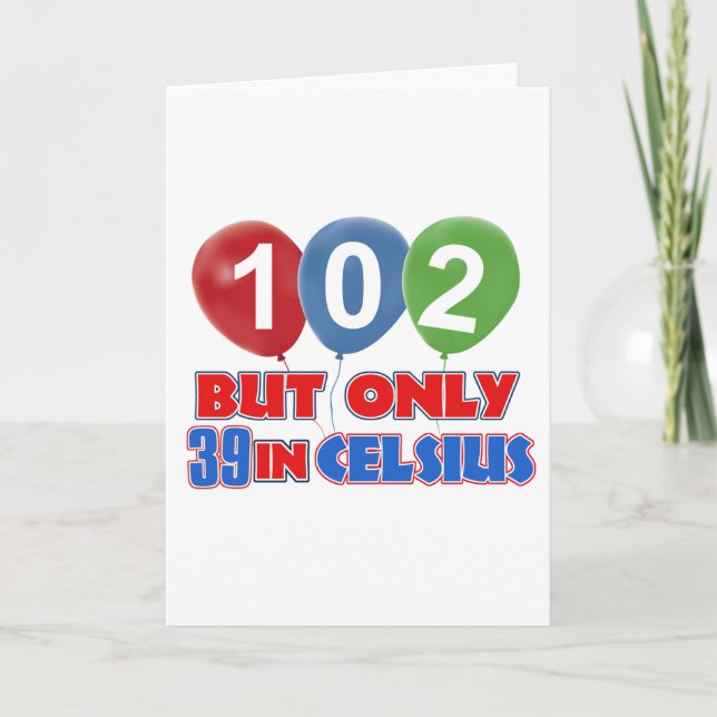 102nd birthday designs card (Front)