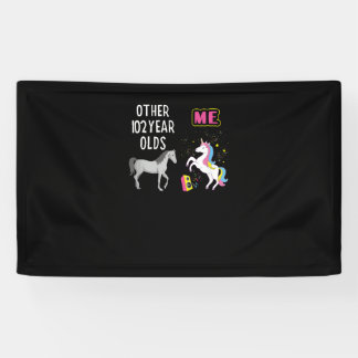 102nd Birthday Gift For Grandma 102 Year Old Unico Banner
