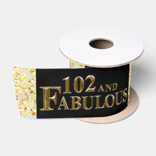 102nd Birthday Satin Ribbon