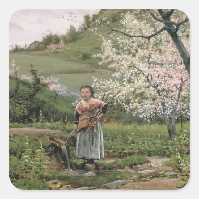 103-0066598/2 Spring Square Sticker (Front)