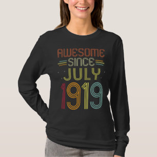 103rd Birthday Awesome Since July 1919 103 Years T-Shirt