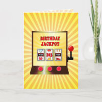 103rd birthday slot machine card