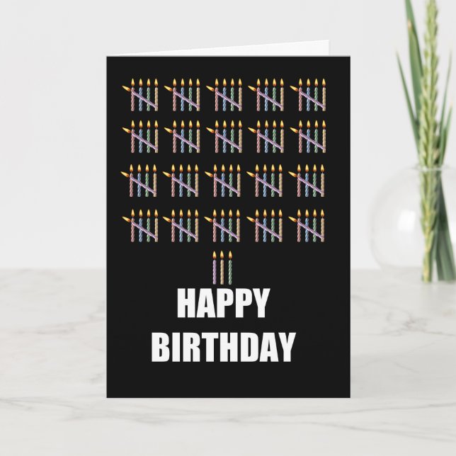 103rd Birthday with Candles Card (Front)