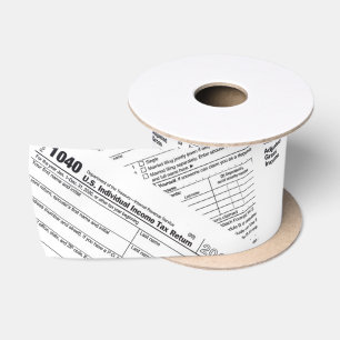 1040 Income Tax Forms Satin Ribbon