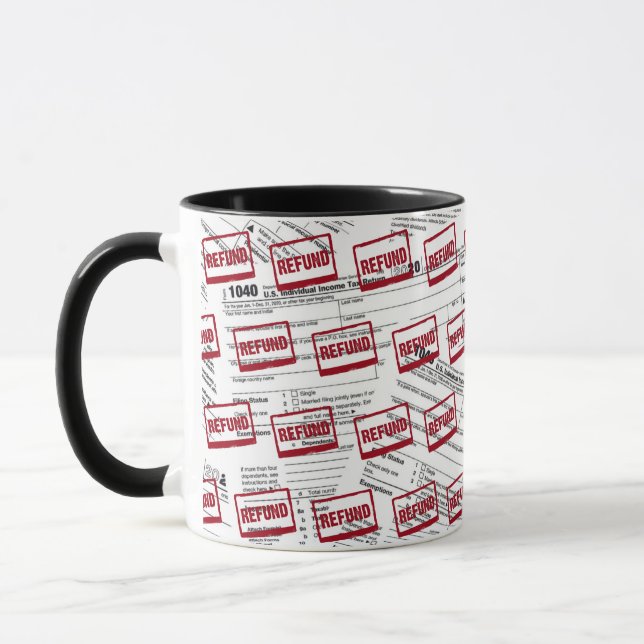 1040 Tax Form Refund   Mug (Left)