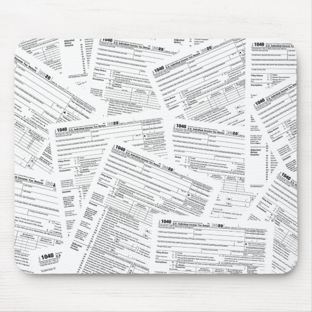 1040 Tax forms for 2020 Mouse Mat (Front)