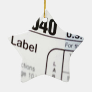 1040Tax Ceramic Tree Decoration