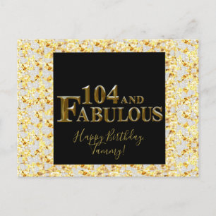 104 Birthday  Postcard