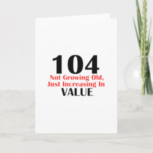 104 years old designs card