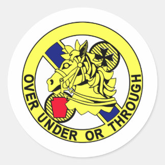 104th Cavalry Regiment-Insignia Colour patch Classic Round Sticker