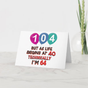 104th year designs card