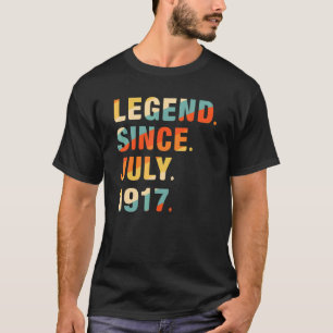 105th Birthday  105 Years Old Legend Since July 19 T-Shirt